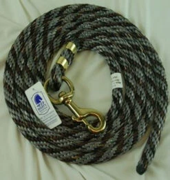 Nylon Lead Rope - Multi-Color -Equine Worlds 091057 nylon lead rope grey hair 70810 02958.1527294819