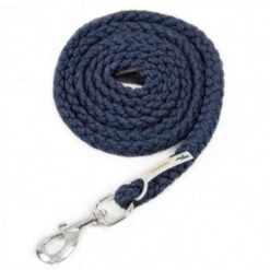 Schockemohle Catch Braided Nylon Lead Rope -Equine Worlds 1320 00007 schockemohle catch lead navy 73606.1663268349