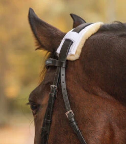 Waldhausen Sheepskin Nose & Poll Protectors -Equine Worlds 219300 Sheepskin 28cm Protector on Horse 39321.1587753402