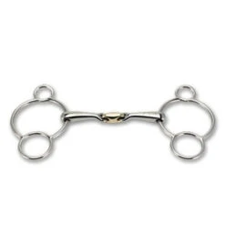 Stubben Steeltec 3-Ring Gag With Sweet Copper Link