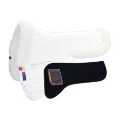 Matrix T3 Ergonomic Half Pad - PRO-Impact Inserts -Equine Worlds 27 7118 WH Ergo HP Pro WHITE CB AP 29657.1619648080
