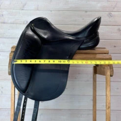 Used Schleese HK Dressage Saddle 17.5/MW -Equine Worlds 327 Flap Width 42691.1684874689
