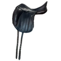 Used Equipe Viktoria Monoflap Dressage Saddle 17.5/W -Equine Worlds 334 Hero 00267.1687461331