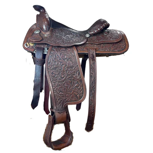 Used Circle Y Custom Western Saddle 14/M 7 Used Circle Y Custom Western Saddle 14/M - Image 5