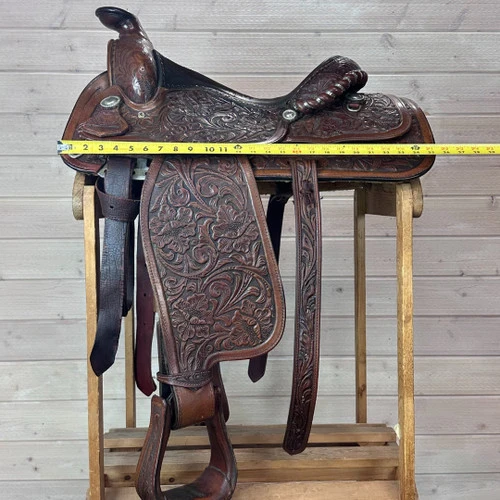 Used Circle Y Custom Western Saddle 14/M 4 Used Circle Y Custom Western Saddle 14/M - Image 2