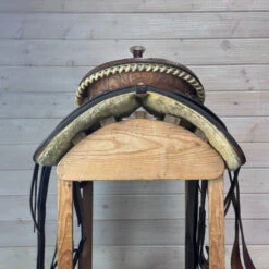 Used Star Of Texas Western Saddle 15/MW -Equine Worlds 340 Cantle 00130.1690419419