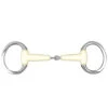 Happy Mouth Flat Ring Jointed Eggbutt -Equine Worlds 462178 HM Flat Ring Eggbut Joint 600x600 49692.1587505113