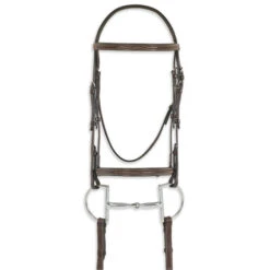 Pessoa PRO Fancy Stitched Raised Bridle -Equine Worlds 470460 pessoa pro fs raised bridle dk brn 79296.1586552586