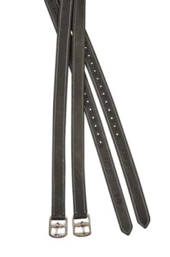 Collegiate Luxe Stirrup Leathers -Equine Worlds 809980 Collegiate LUX Stirrup Leather BLACK 10872.1588103556