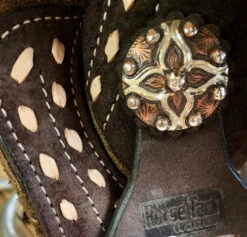 Circle Y HTW Treeless Barrel Saddle 5198 -Equine Worlds HTW MTG Treeless Barrel Chocolate stitching concho SP5198 035C 05 1 circle y 40649.1687465824