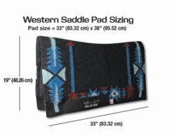 Professional's Choice GM Into The Storm SMx Pad -Equine Worlds Western Saddle Pads size chart PC 46492.1676413879