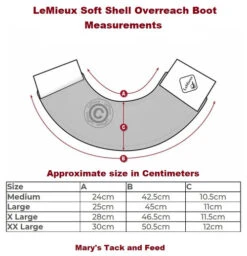 LeMieux Lambswool Overreach Boots -Equine Worlds Wrap Round OR Boot measure 85933.1638568631