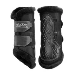 Stubben AirFlow Brushing Boots With Fleece -Equine Worlds airflow brushing boots with fleece medium black hero 24451 stubben 88798.1680630430