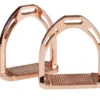 Korsteel Aluminum Stirrups -Equine Worlds aluminum stirrups rose gold weatherbeeta 78117.1601161766