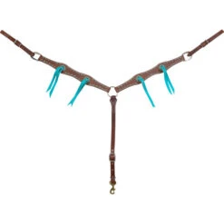 Martin Saddlery Antique Dots & Turquoise Ties Breast Collar