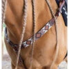 Circle Y Beaded Aztec Infinity Breast Collar -Equine Worlds aztec infinity bead breast collar brown white horse x4121 2004 circle y 07659.1665180052