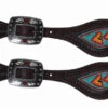 Professional's Choice Beaded Spur Straps -Equine Worlds beaded spur strap turquoise red 3P9401 prof choice 87555.1581021678