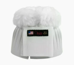 Walsh Velcro Bell Boot With Sheepskin -Equine Worlds bell boot sheepskin white walsh 50653.1655845417