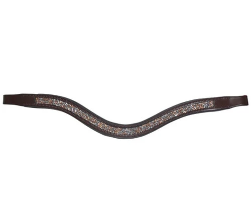 Black Oak Stormy Rose Curved Browband 4 Black Oak Stormy Rose Curved Browband - Image 2