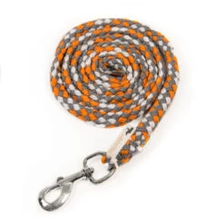 Schockemohle Catch Braided Nylon Lead Rope -Equine Worlds catch lead rope multi orange 1320 00007 schockemoehle 61991.1646870270