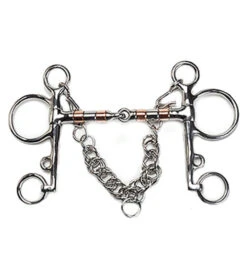 Copper Roller Snaffle Pelham