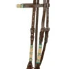 Pony Circle Y Day Money Brow Headstall -Equine Worlds day money pony brow hs brown P021 10 SC circle y 90977.1686164605
