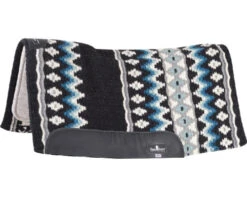 Classic Equine ESP Contour 3/4" Wool Top Pad -Equine Worlds esp contour 3 4in wool top black seafoam side CESPCW3220 BKSF classic equine 26993.1678293965