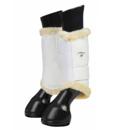 LeMieux Fleece Lined Brushing Boots 22 LeMieux Fleece Lined Brushing Boots -Equine Worlds fleece lined brushing boots white form 8950 lemieux 01402.1665191262