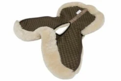 Fleeceworks Sheepskin PJ Wither Relief Half Pad -Equine Worlds fleeceworks butterfly pj half pad 1 60564.1593371604