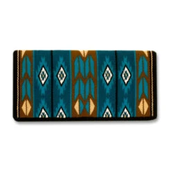 Mayatex Flying Eagle Navajo Blanket -Equine Worlds flying eagle navajo teal brown 1466 1 mayatex 33250.1647202701