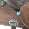 Alamo Saddlery Geo Aztec Barrel Saddle -Equine Worlds geo barrel brown detail2 GEO AZTEC alamo 38344.1650487046