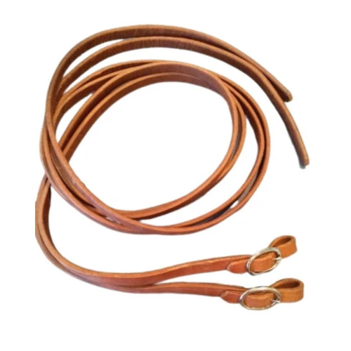 Buckaroo Leather Split Reins With Small Buckle 3 Buckaroo Leather Split Reins With Small Buckle