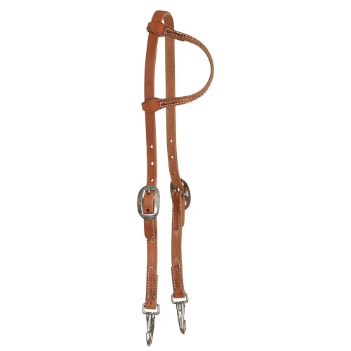 Reinsman Hermann Oak Snap One Ear Headstall 3 Reinsman Hermann Oak Snap One Ear Headstall
