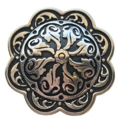 High Horse Iron Weed Trail Saddle 6925 -Equine Worlds iron weed saddle jw black floral concho 6925 1605 05 high horse 17470.1690938645