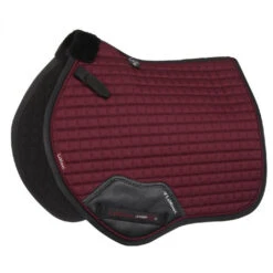LeMieux Junior Pro Jump Square Pad -Equine Worlds junior pro jump burgundy side 5832 lemieux 60626.1636587426