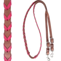 Martin Saddlery Laced Barrel Rein 7 Martin Saddlery Laced Barrel Rein -Equine Worlds laced barrel rein pink br34blpl martin saddlery 08472.1561063918