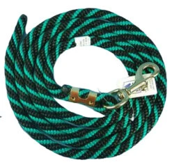 Nylon Lead Rope - Multi-Color -Equine Worlds lead rope green black 02993.1597953960