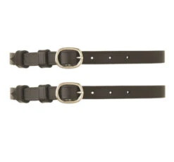 Camelot Ladies Spur Straps -Equine Worlds leather spur straps black 407313 camelot 50284.1669663038