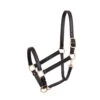 Perri's 1-Inch Leather Turnout Halter -Equine Worlds leather turnout halter 1in havana perris 07874.1587672501