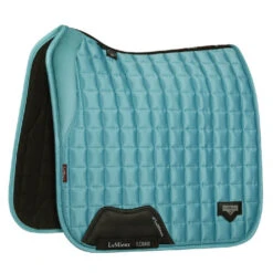 LeMieux Loire Memory Foam Dressage Pad -Equine Worlds loire drsg memory azure side 4359 lemieux 50710.1677098421