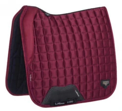 LeMieux Loire Memory Foam Dressage Pad -Equine Worlds loire drsg memory mulberry side 6967 lemieux 87837.1677098427