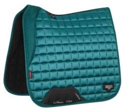 LeMieux Loire Memory Foam Dressage Pad -Equine Worlds loire drsg memory peacock side 6349 lemieux 03255.1677098446