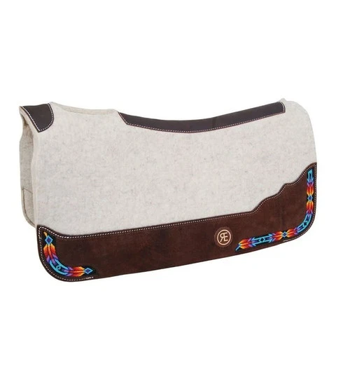 Reinsman Apex Bead Inlay Square Wool Pad 3 Reinsman Apex Bead Inlay Square Wool Pad