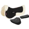 LeMieux Pro-Sorb Merino+ Half Pad 2-Pocket -Equine Worlds merino plus pro sorb HP black natural lemieux 52881.1670984883
