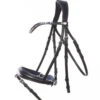 Kavalkade Ocean Snaffle Bridle -Equine Worlds ocean snaffle bridle black navy hero 191 76 blk nvy kavalkade 42600.1680814253