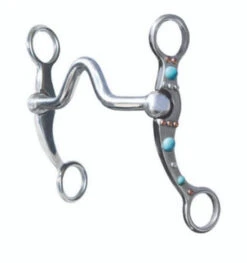 Professional's Choice Turquoise Dot Shank Medium Port