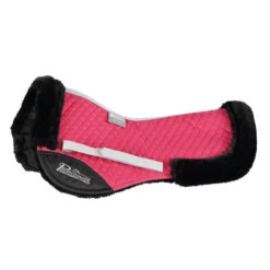 Shires Performance Suede Half Pad -Equine Worlds performace suede half pad raspberry 5266 shires 07135.1637184400
