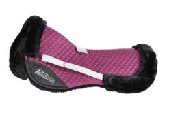 Shires Performance Suede Half Pad -Equine Worlds performance suede halfpad PLUM 5263 shires 04442.1637184383