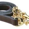 Perri's Leather Lead With Brass Chain -Equine Worlds perri s leather lead with brass chain 1 15672 21635.1638572943