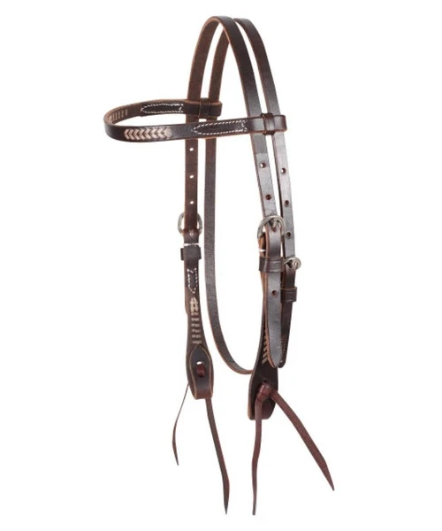 Martin Saddlery Rawhide Laced Brow Headstall 3 Martin Saddlery Rawhide Laced Brow Headstall